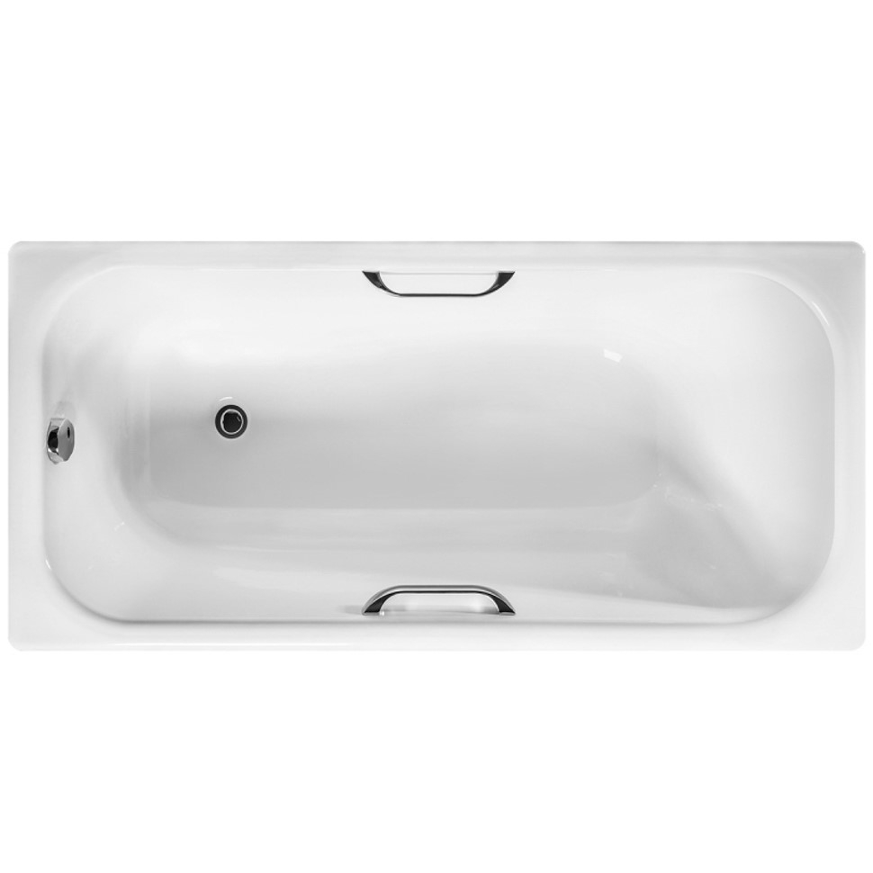 Ванна чугунная Wotte Start 150x70 прямоугольная с отверстиями для ручек Start 1500x700UR